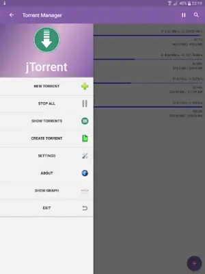 jTorrent android App screenshot 0