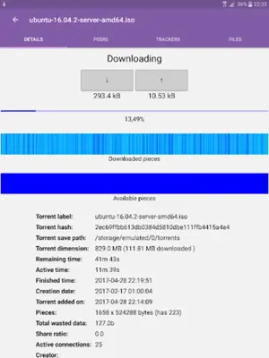 jTorrent android App screenshot 5